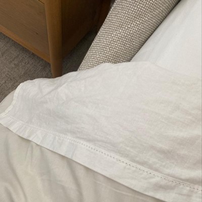 Linen Blend With Hem Stitch Sheet Set - Hearth & Hand™ With Magnolia ...