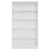 FURNIinspire Decorative Bookshelf 5 Shelf Floor Standing Unit Storage Shelves, Modern Open Bookshelf For Home Office, White, 11.6"*33"*60" - 4 of 4