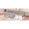 Streamdale Full Size Wood Daybed Frame with Fence, Gray - 3 of 4