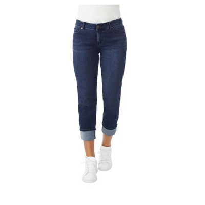 Women's Mid-Rise Skinny Jeans - Ava & Viv™ Dark Blue Denim 16