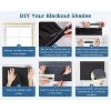 100% Blackout Roller Shades, No Tools No Drill Cordless Blinds for Windows (48''W x 72''H, Grey) - 3 of 3