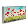 Stupell Industries Bright Red Poppies Meadow, 24" x 10" - 3 of 4