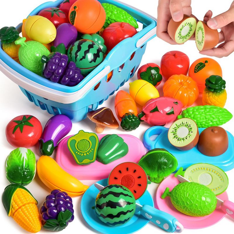 Fun Little Toys 30 PCS Choppable Fruits and Veggies, 1 of 8