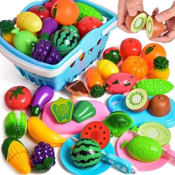Fun Little Toys Choppable Fruits and Veggies, 30 pcs