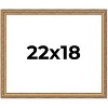 PosterPalooza | 22x18 Wood Antique Frame with UV Acrylic, 4 Finishes: Bronze, Gold, Silver, and Black - 2 of 4
