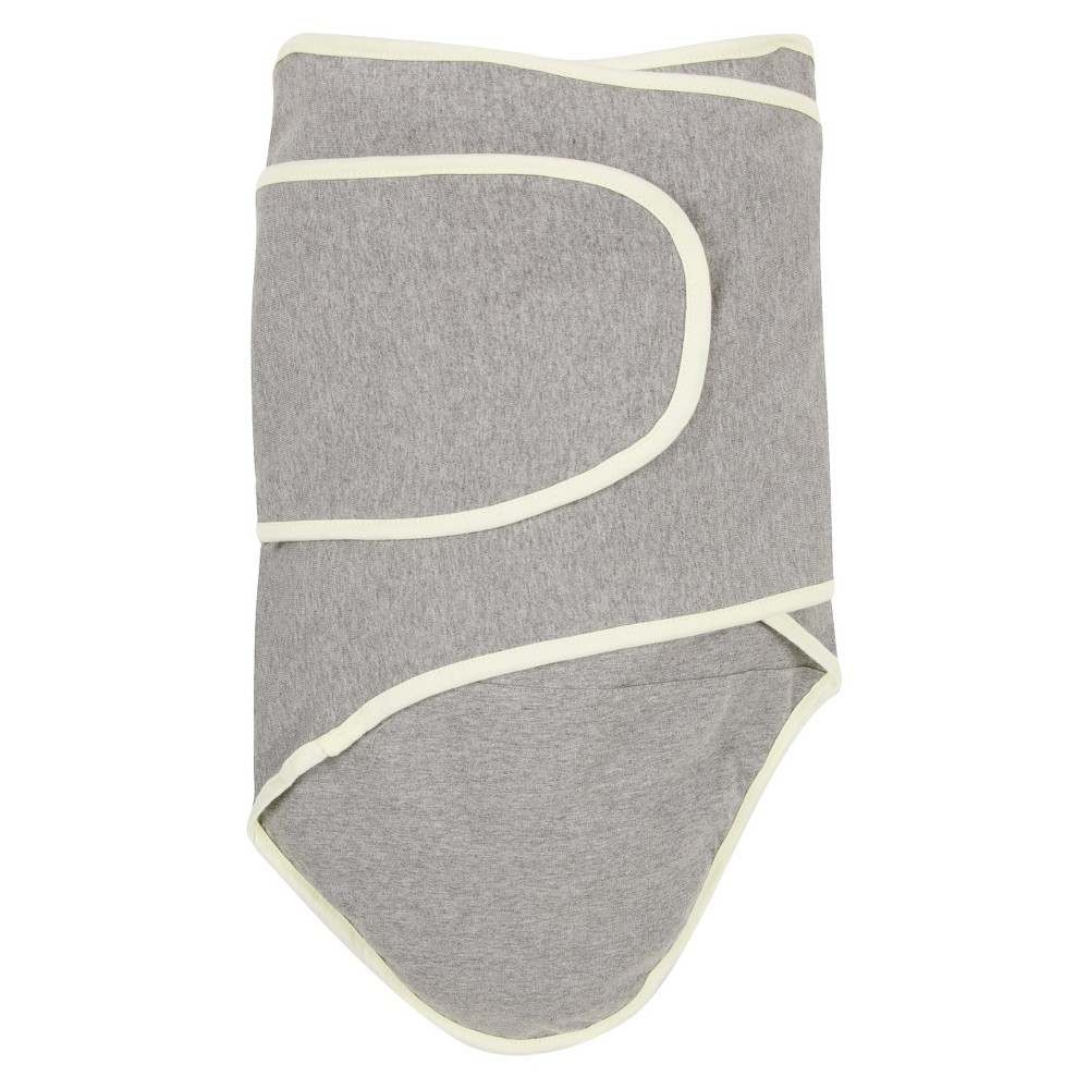 Photos - Children's Bed Linen Miracle Blanket Swaddle Wrap - Cloud Gray/Pastel Yellow