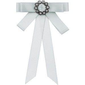 INSPIRE CHIC Women's Elegant Pre-tied Rhinestone Fashion Bow Ties - 1 of 4