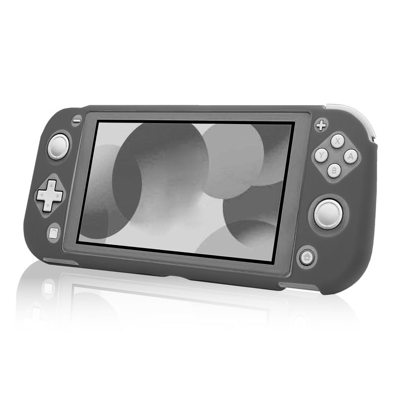Insten Silicone Skin & Case for Nintendo Switch Lite - Lightweight & Anti-Scratch Protective Cover Accessories, Gray, 1 of 10