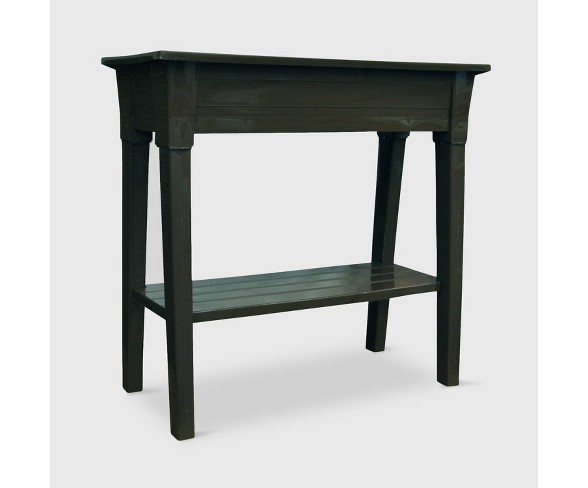 36'' Deluxe Rectangular Garden Planter Black - Adams Manufacturing