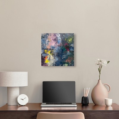 Scattered Pastel Color Abstract Canvas Wall Art, 16" x 16"