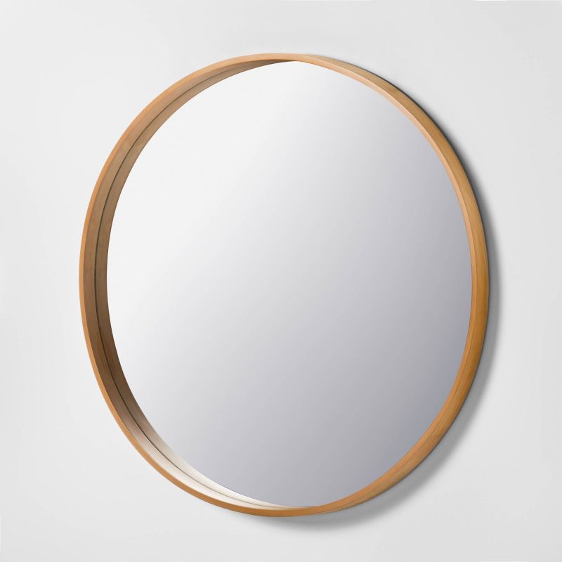 Round Wood Framed Wall Mirror - Hearth & Hand™ with Magnolia, 3 of 12