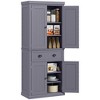 Chery Life 72" Kitchen Pantry Cabinet, Freestanding Tall Storage Cabinet with 4 Doors, Drawer and 3 Adjustable Shelves, for Dining Room - 2 of 4