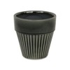Cheung's Corseta Tapered Vertical Lined Pattern Ceramic Pot - Large - Dark Gray - 2 of 4