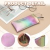 Unique Bargains Travel PU Leather Soft Squeeze Top Sunglass Pouch Organizer 2 Pcs - 3 of 4