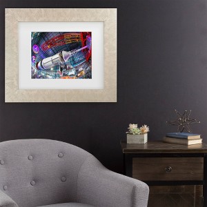 Trademark Fine Art Mich Catanzaro Saturn Five Kennedy Space Center Matted Framed Art - 1 of 4
