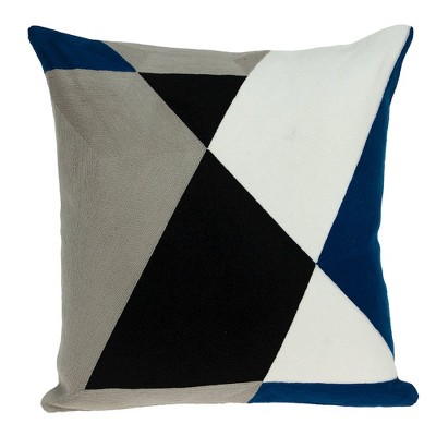 Parkland Collection,Hexa Contemporary Multicolor Pillow Cover With Poly Insert