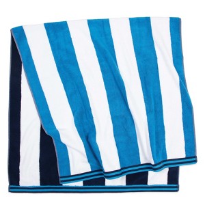 Aston and Arden Striped Reversible Oversized Thick Beach Towel (35x70 in., 600 GSM), Luxury Pool Towel, Extra Large Bath Towel - 1 of 4