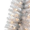 Puleo 4.5' Pre-lit Tinsel Artificial Christmas Tree with Clear Lights - 2 of 3