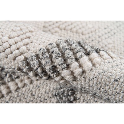 6'x24' Gray Diamond Tufted Handmade Synthetic Runner Rug