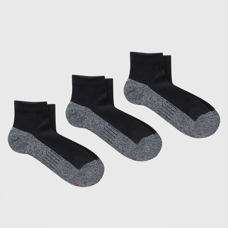 Hanes Premium Men's Cushioned Ankle Socks 3pk - 6-12, 2 of 4