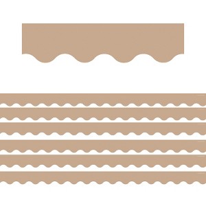 Teacher Created Resources® Light Brown Scalloped Border Trim, 35 Feet Per Pack, 6 Packs - 1 of 4