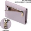 Clotth Small Wallets for Women - RFID Blocking PU Leather Trifold Ladies Wallet with Zipper Coin Pocket -Easy-to-Use,for Daily Use,Travel,Work - 2 of 4
