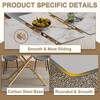 PAGED Extendable Dining Table Modern Round Kitchen Table with X-shaped Base, 42-59" Living Room Table for 4/6 Person, Space Saving - 3 of 4