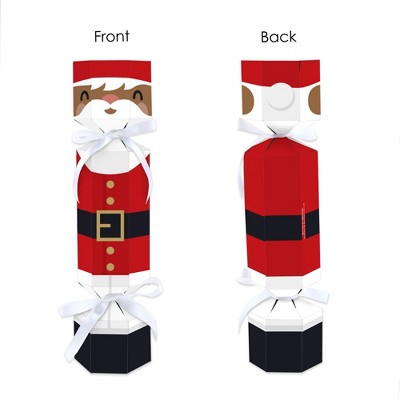 Jolly Santa Claus Red and Black DIY Cracker Boxes Set