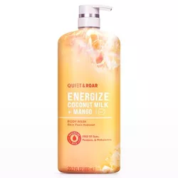 Quiet & Roar Energize Body Wash with Essential Oils - Coconut Milk/Mango - 20.2 fl oz