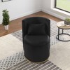 Dsvimoy Accent Chair 360 Degree Swivel Chair with Storage and Gold Base for Living Room, Black, 31"*24.5"*23" - 4 of 4