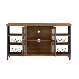 Wine Bar Cabinet, Liquor Glasses Industrial Coffee Bar Cabinet with Rack Sideboard Buffet Cabinet for Home Dining Room - 1 of 4