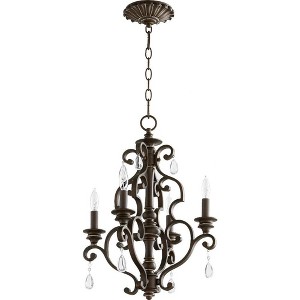 Quorum Lighting San Miguel 4-Light Chandelier, Vintage Copper, 16 Width, 25.5 Height - 1 of 1
