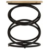 vidaXL End Table Brown and Black Solid mango wood Medium Durable - 4 of 4