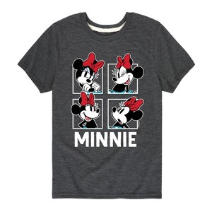 Girls' - Disney - Minnie Grid Short Sleeve Graphic T-Shirt - 1 of 4