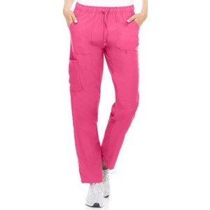 Hey Collection Women Medical Scrubs Straight Leg Pants with 4 Pockets and 4-Way Stretch - 1 of 4