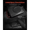 VEVOR 8" 300W Underseat Car Subwoofer, Slim Powered Car Subwoofers Under the Seat, Low Profile Audio Sub Built-in Amplifier, Black - 3 of 4