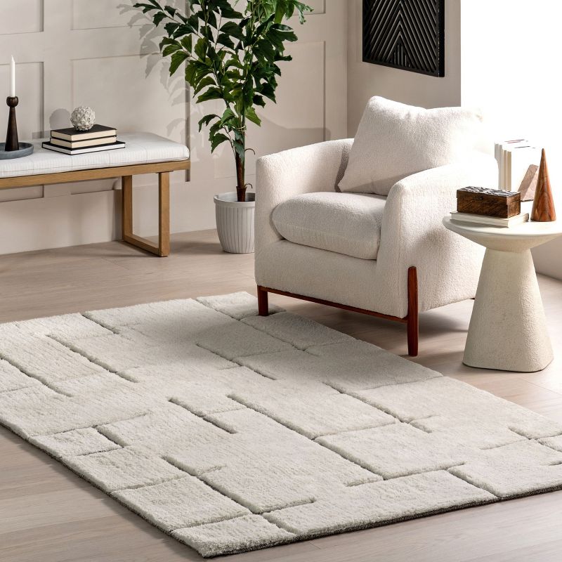 nuLOOM Masami Contemporary High-Low Wool Area Rug, 2 of 10