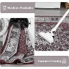 Acekool 5x7 Washable Area Rug, Vintage Distressed Non-Slip Low Pile Carpet, Foldable, Stain Resistant for Living Room, Bedroom, Black - 2 of 4