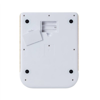 Taylor Digital Bamboo Kitchen Scale with Blue Backlight Display