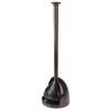 mDesign Toilet Bowl Plunger Set with Drip Tray, Compact Storage - image 2 of 4