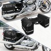 Unique Bargains Waterproof Nylon Cycling Luggage Motorcycle Saddlebag Side Tool Bags Black 1Pair - 2 of 4