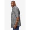 KingSize Men's Big & Tall Tall Wrinkle Free Short-Sleeve Oxford Dress Shirt - 3 of 4