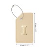 Unique Bargains Luggage Tag Khaki 1 Pc - 2 of 4
