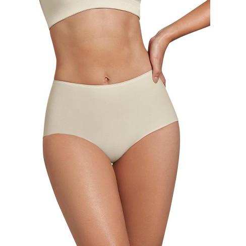 Leonisa Low-Rise Classic Microfiber Thong Panty - White M