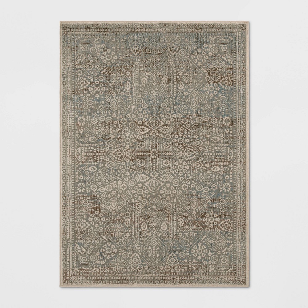 5'X7' Greenvale Fleck Woven Area Rug Brown - Threshold™