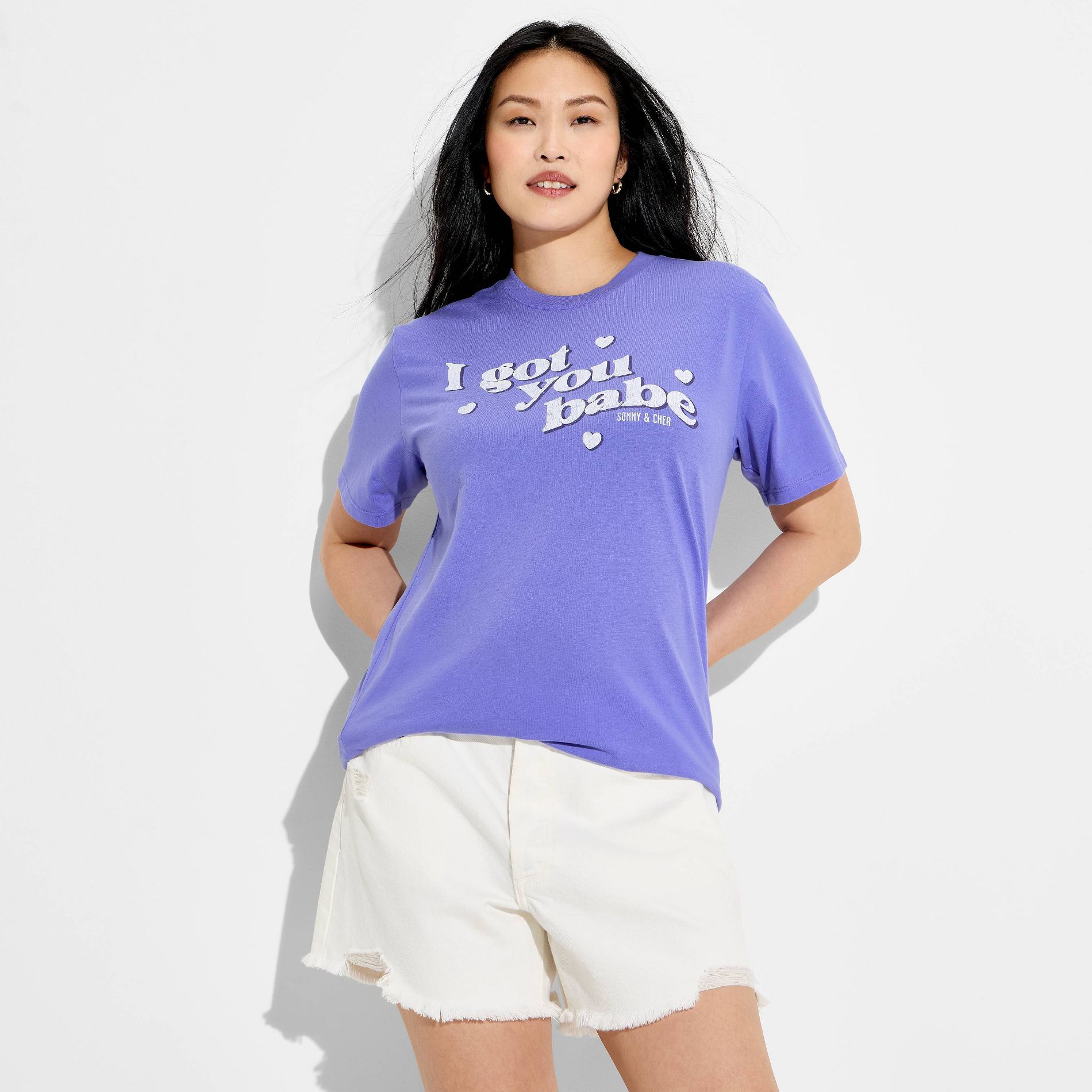 Pride Adult I Got You Babe Short Sleeve T-Shirt - Purple