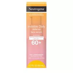Neutrogena Invisible Daily Defense Sunscreen Face Serum - SPF 60 - 1.7 fl oz