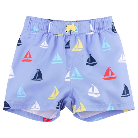 RuggedButts Boys Swim Trunks - Down By The Bay, Size: 6