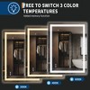 LED Bathroom Mirror with Front & Back Lighting-Dimmable Vanity Mirror, 3 Color Options, Anti-Fog, IP54 Waterproof, Horizontal/Vertical Mount - 2 of 4