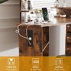 Makeup Vanity Desk - Vanity Desk Set with Lights & Power Outlet Corner Vanity Table with 5 Rotating Drawers 3 Lighting Mode - 3 of 4